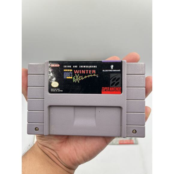 Tommy Moe's Winter Extreme: Skiing & Snowboarding Super Nintendo SNES Complete! - Picture 11 of 16